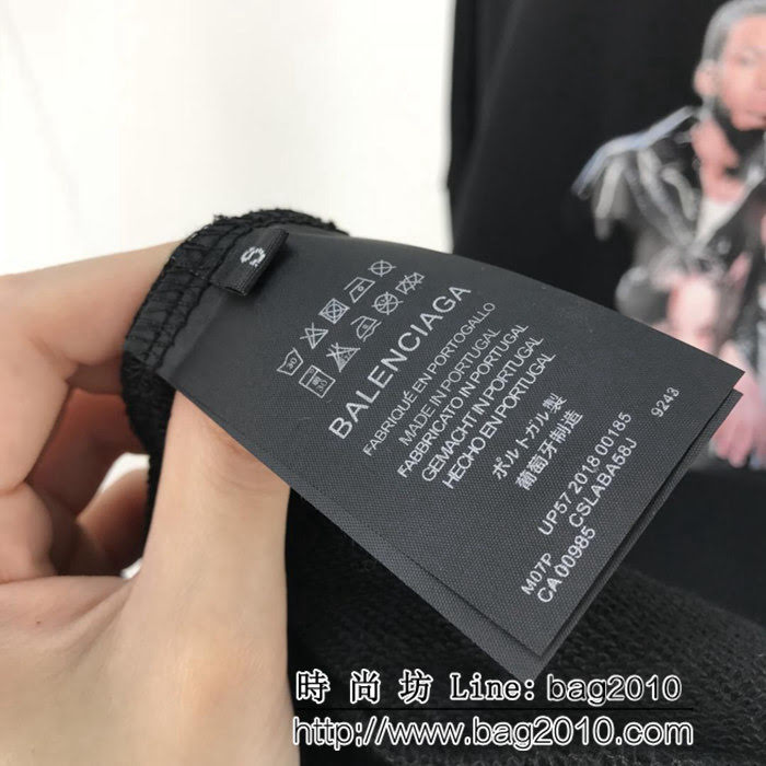 BALENCIAGA巴黎世家 18秋冬巴黎秀款 OS大版型 樂隊衛衣 情侶款 ydi1629